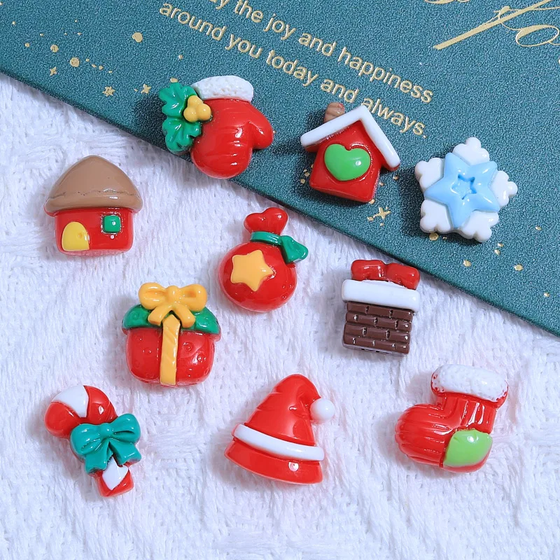 10 шт. новые милые рождественские фотообои из смолы