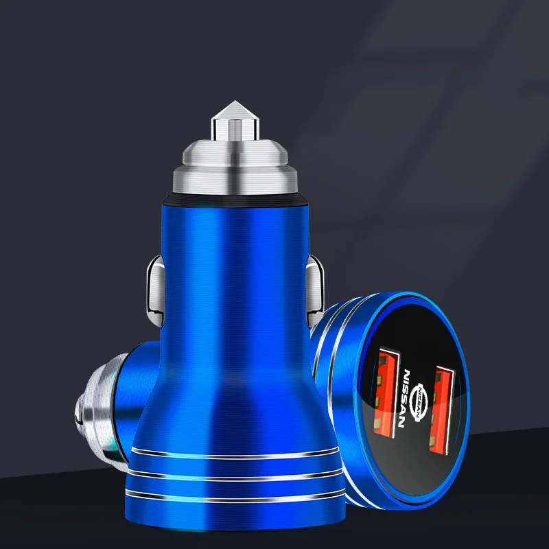 

For Nissan Rogue Micra Kicks Armada Ariya Versa Sentra Titan Dedicated Car Charger Adapter USB 4.8A12V Car Accessories