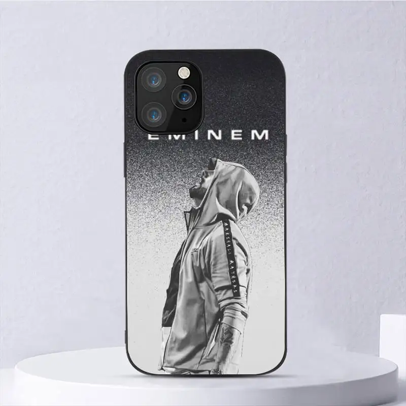 Rapper Eminem Phone Case For iPhone 11 12 Mini 13 14 Pro XS Max X 8 7 6s Plus 5 SE XR Shell images - 6