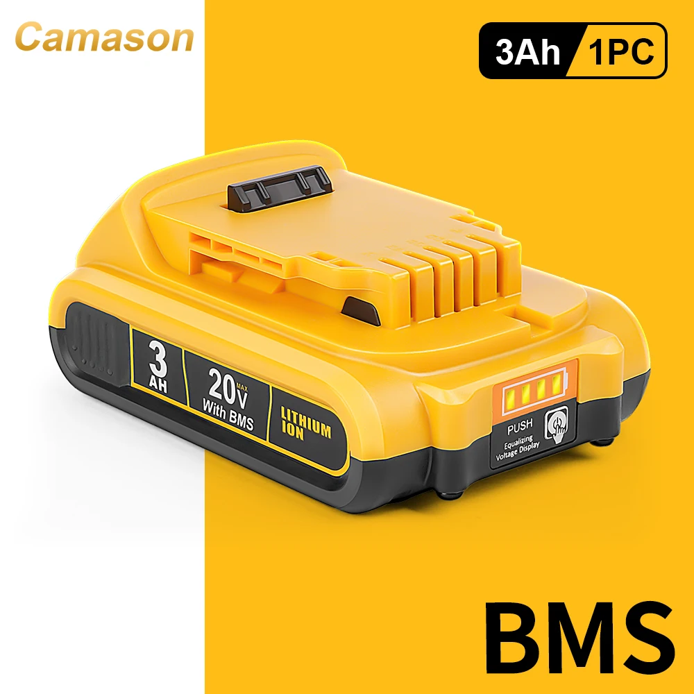 

Camason Литий-ионный аккумулятор 3Ah для Dewalt 18V/20V