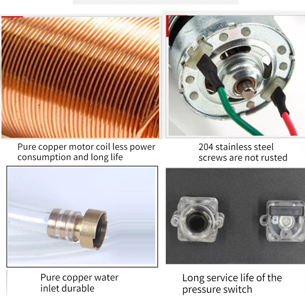 Портативный Электрический мини-насос для мойки автомобиля помпа высокого