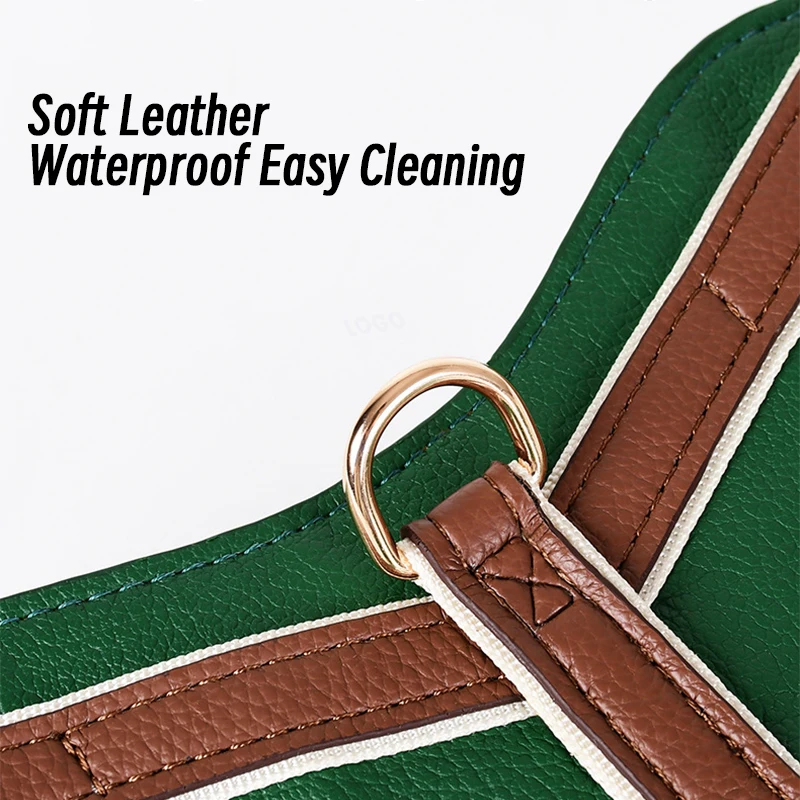 Мягкий кожаный поводок для собак водонепроницаемый нагрудный ремень
