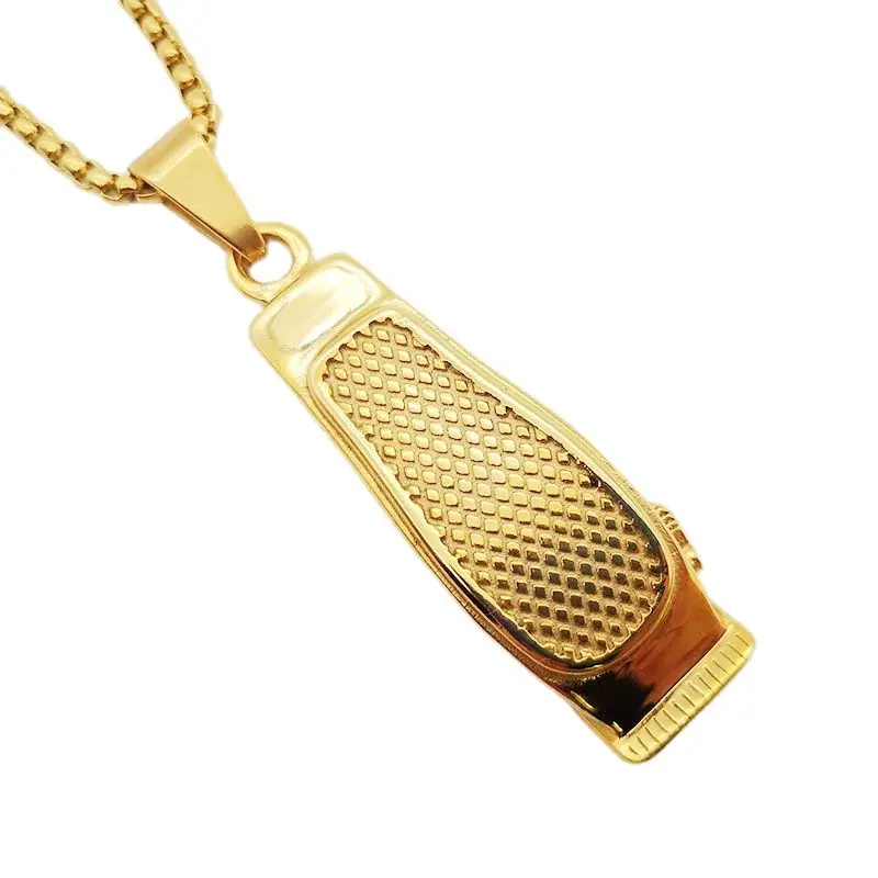 Ожерелье бритва из нержавеющей стали 316L креативная подвеска 3D для