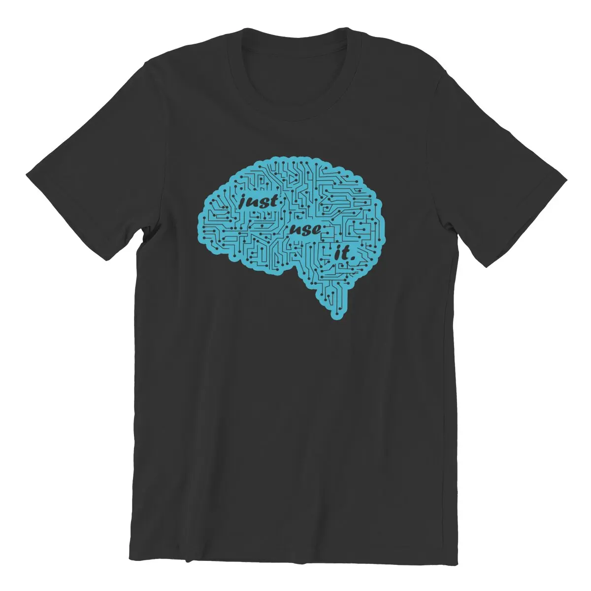 

Just Use It Vintage JUST USE YOUR BRAIN T-Shirts for Men Cotton T Shirts Social Media Memes Short Sleeve Tees Printed Clothing