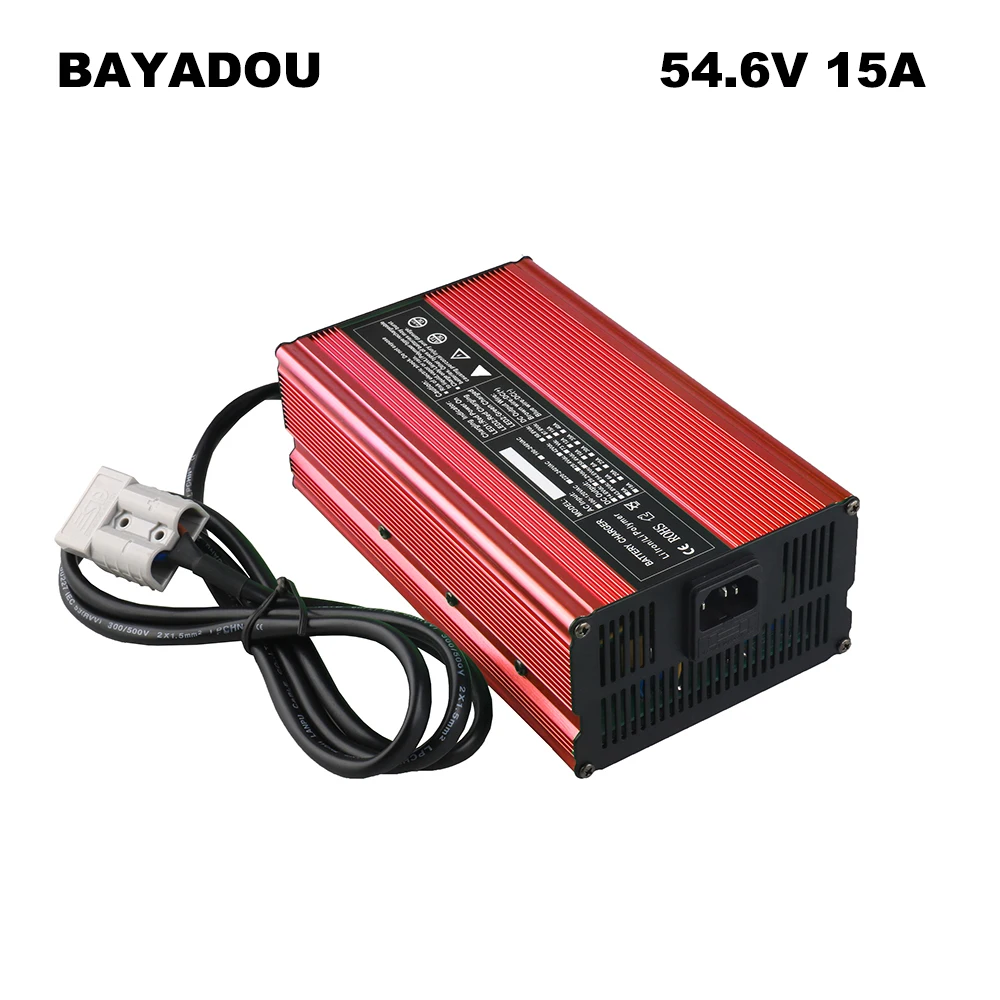 

900W 48V 15A Lithium Electric Bicycle Fast Charger 54.6V 13S 48 Volt Li-ion Ebike Motorcycle Forklift Battery Tricycle Charger
