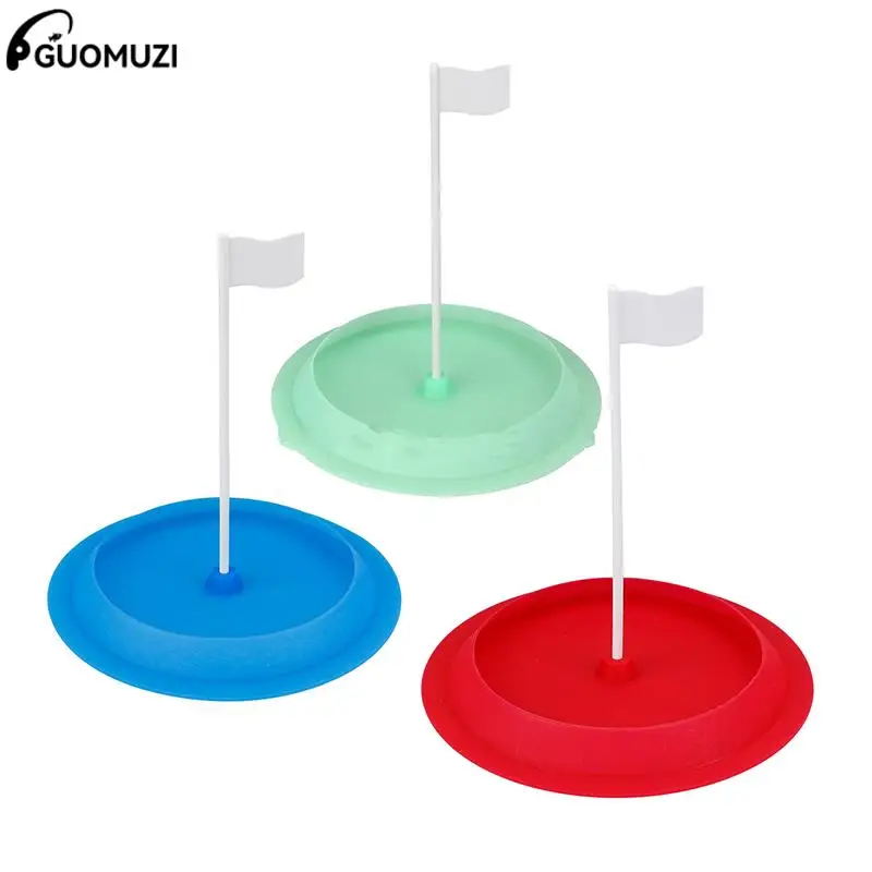 

Diameter 16CM Indoor Golf Putting Green Hole Cup Practice With Flag Putter Trainer Outdoor Training Aids Supplies Red/green/blue