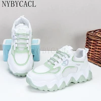 women shoes autumn breathable korean platform sneakers breathable heart mixed colors slip on casual vulcanize shoes lace up new