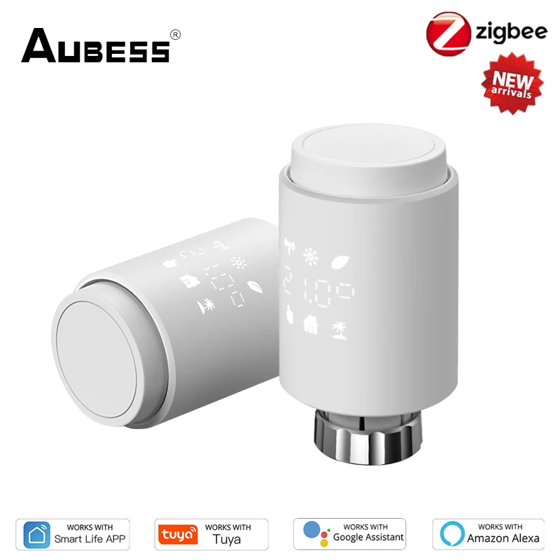 

Tuya ZigBee 3.0 Smart Radiator Actuator Programmable Thermostatic Radiator Valve Temperature Controller Via Alexa Google Home