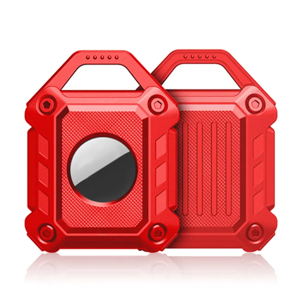 

Трехслойный защитный чехол с брелоком, противоударный чехол для Apple Tracker, термополиуретановый чехол с защитой от потери для Airtag