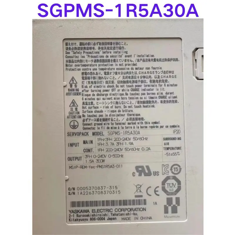 Б/у тест ОК Сервопривод SGPMS-1R5A30A