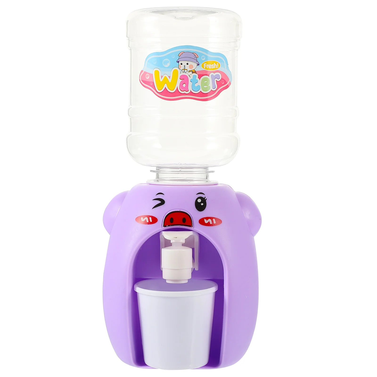 

Miniature Toys Kids Gift Water Dispensers Fountain Puzzle Educational Home Scene Appliance Purple Lovely Drinking Pretend Child