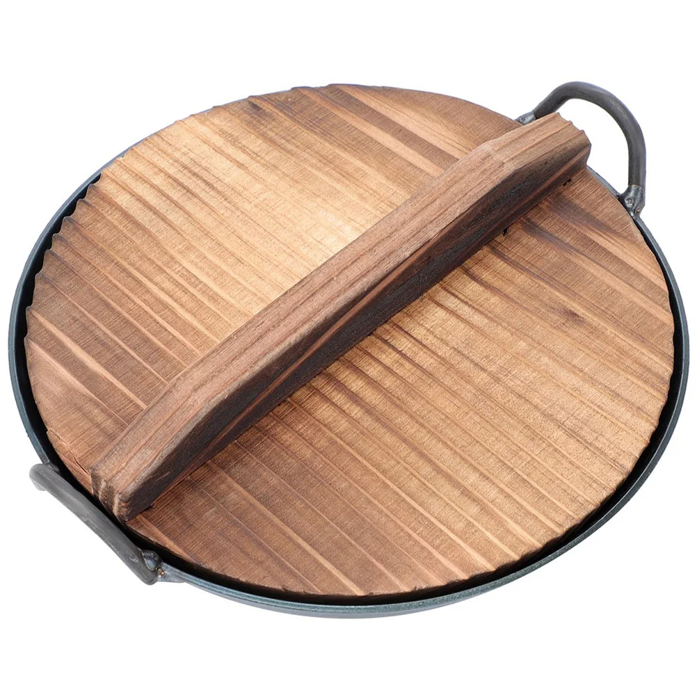 

Wok Pan Chinese Pot Frying Lid Skillet Paella Woks Non Cooking Carbon Steel Iron Cookware Cast Everyday Stick Grilling Double