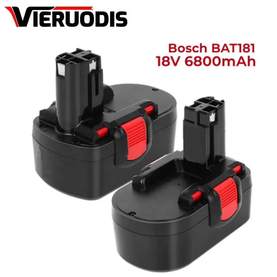 Для Bosch 18 V 6.8AH 9.8AH Ni-MH pour Battery для BAT025 BAT026 BAT160 2607335735 2607335277 PSR18 VE-2 GSR18