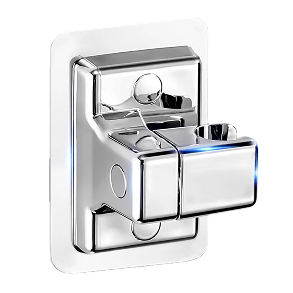 

Shower Head Stand Fixing Brackets Adjustable Wall Mounted Sprinkler Base Fixator Holder Clamping Bracket Silver