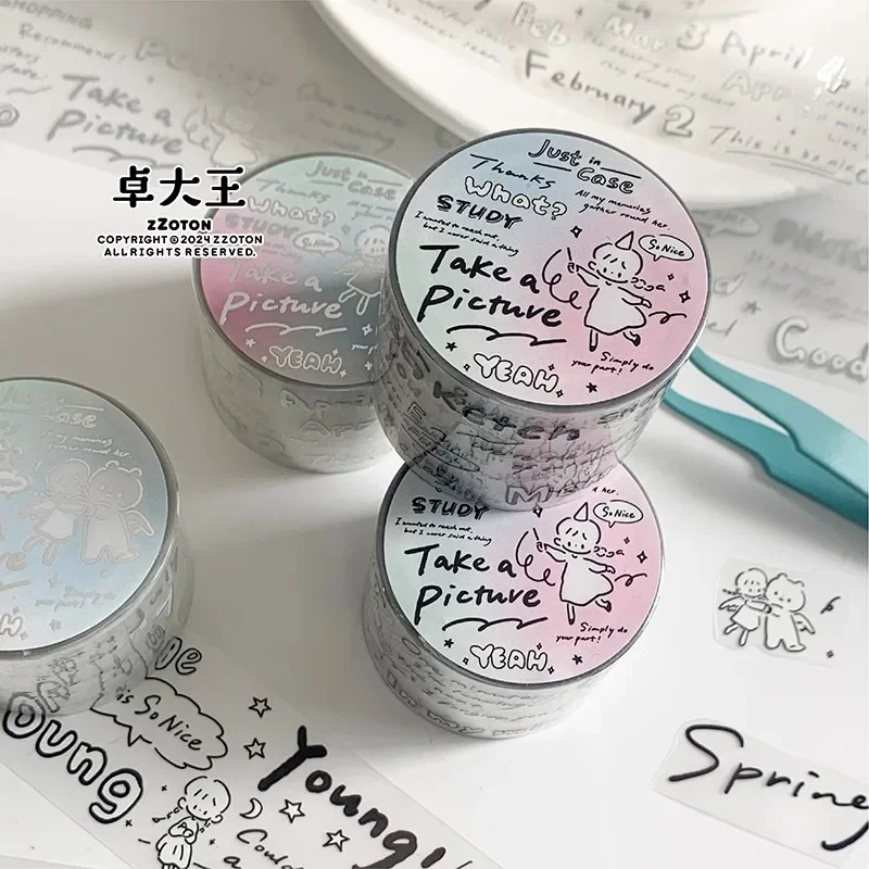 ZZOTON Изолента черная-белая