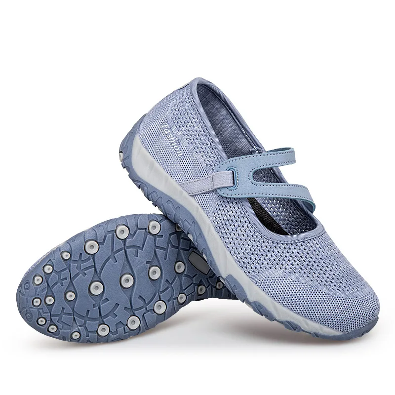 

Autumn New Mesh Breathable Casual Shoes Women 2023 Comfort Light Walking Shoes Slip on Flat Mom Shoes Non-slip Chaussure Femme