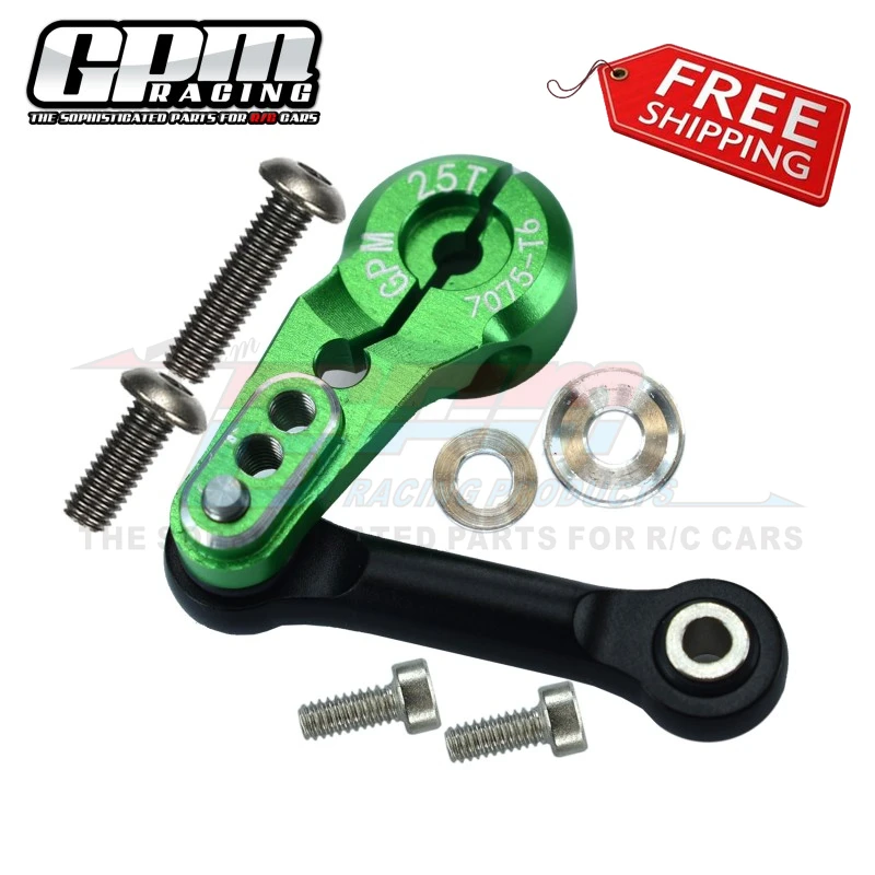 Сплав 7075-T6 сервопривод + тяга для TRAXXAS SLEDGE 1/8 RC CAR PART |