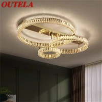 outela modern ceiling lamps gold led round lighting creative decorative fixtures for home