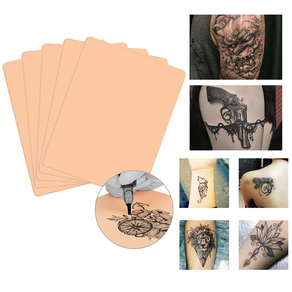 

1/5pcs Permanent Makeup Double-sided Blank Tattoo Fake Skin Practice 1mm Thickness Microblading Practice Skin Tattoo Accessories