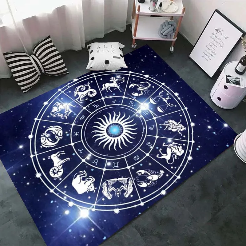 Коврики с созвездиями двенадцати звезд и знаков зодиака для гостиной спальни