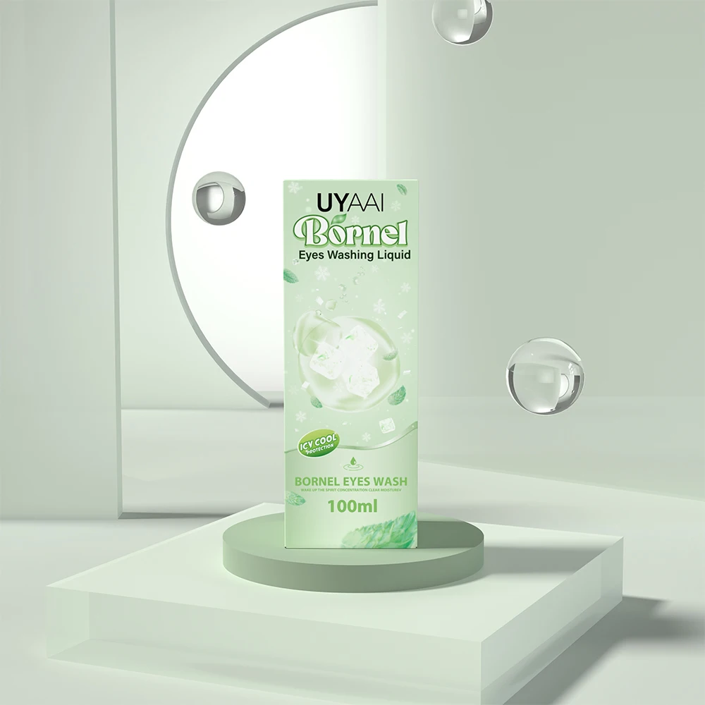 Жидкость для мытья глаз Borneol UYAAI 100 мл холодное ощущение очищение здоровья чистое