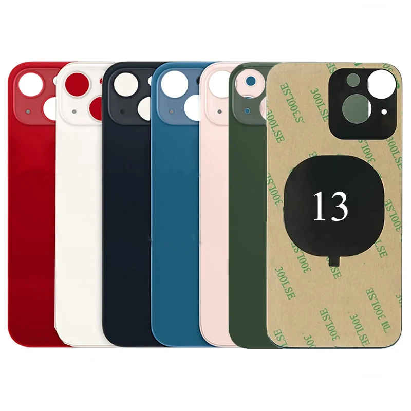 Запасные части для iPhone 13 заднее стекло с большим отверстием и клеем моделей A2482