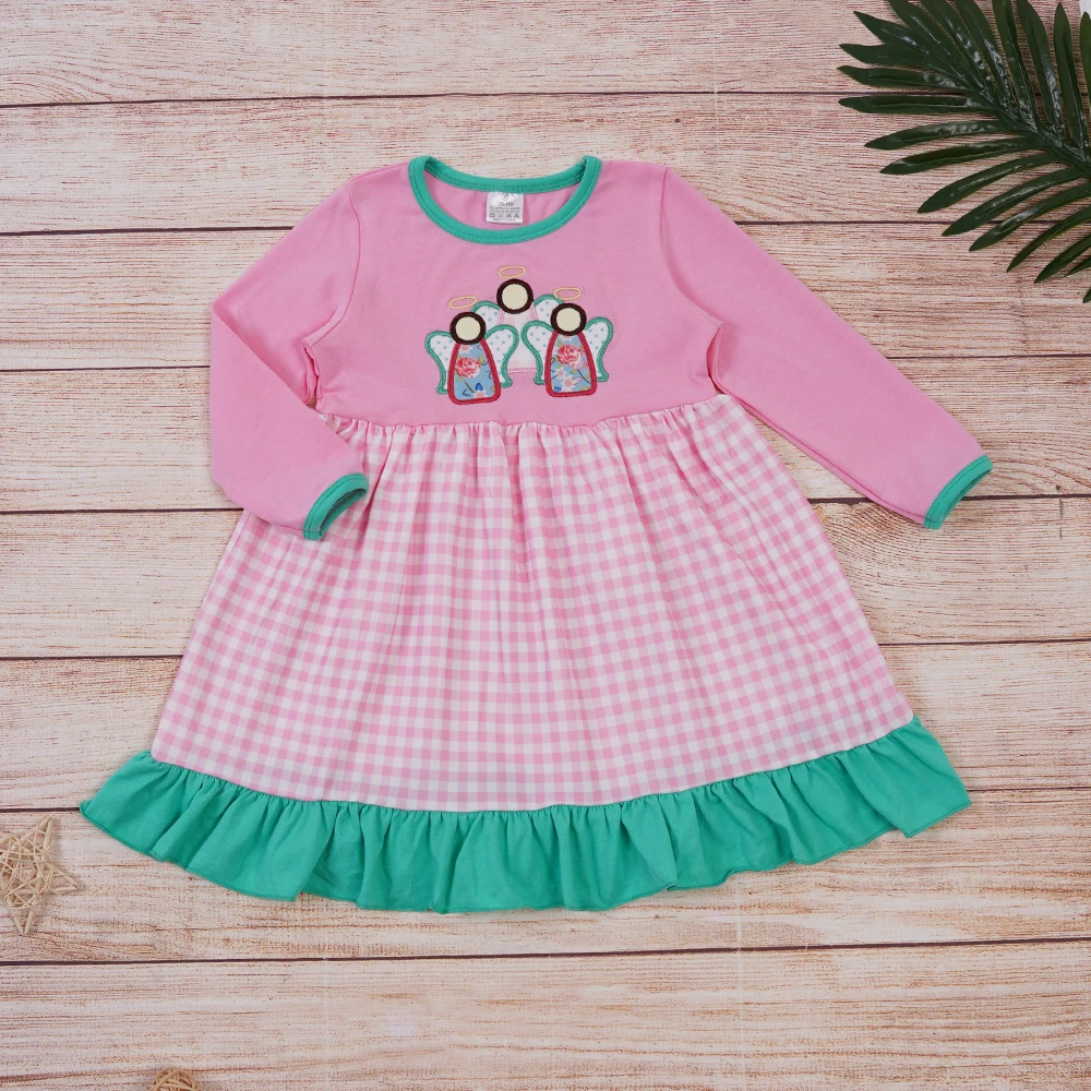 

2pcs Baby Girls Clothes Pure Cotton Outfits Embroidery Floral Pattern Long Pants Children Boutique Clothing