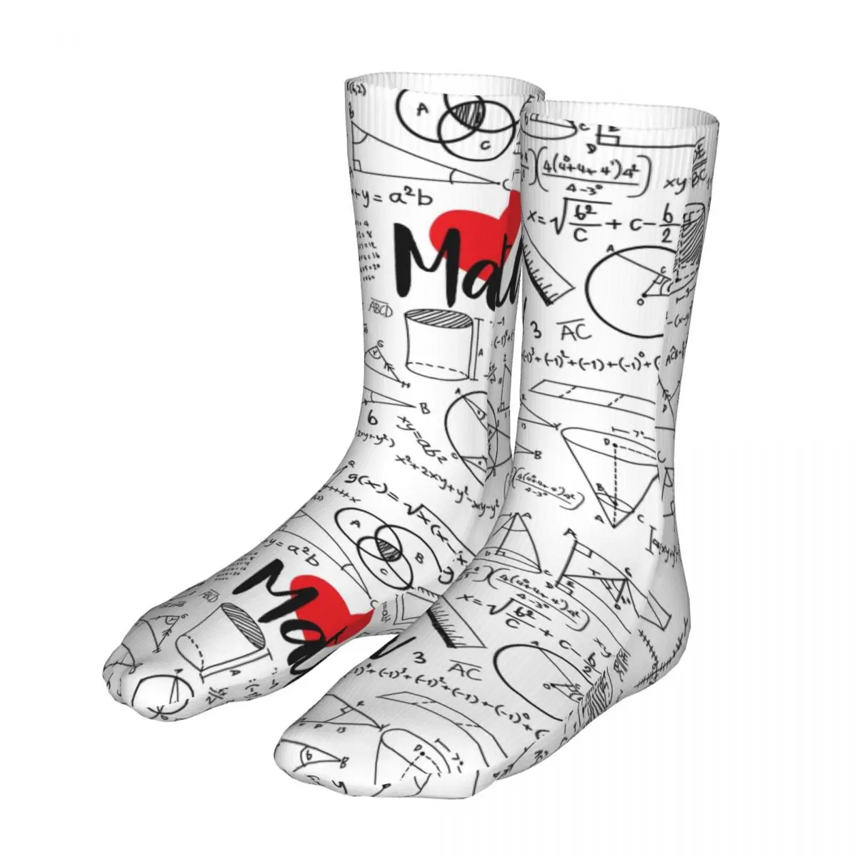 

New I Love Math Women Socks 2022 Female Mystery Equations Bike Socks