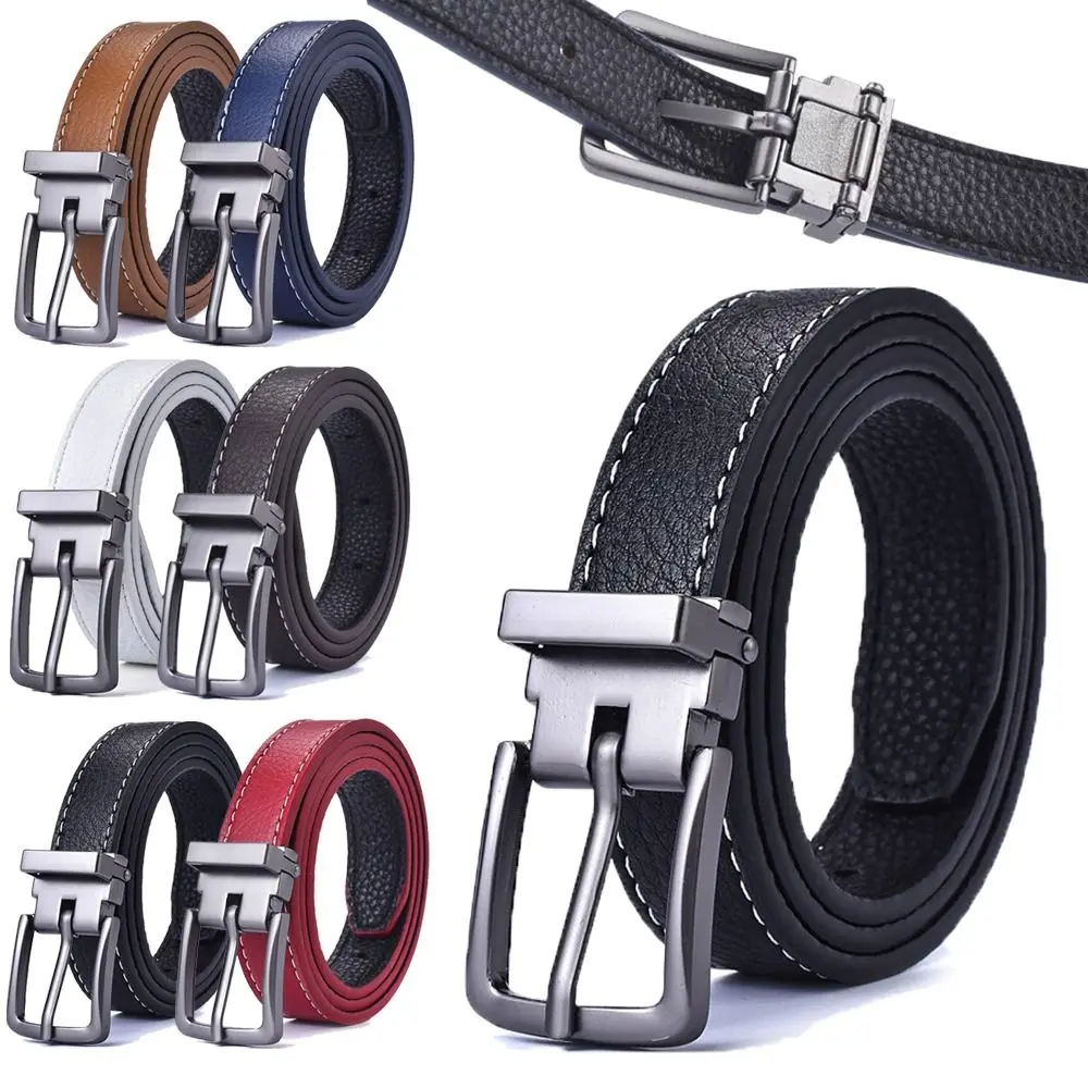 

New Style Fashion Children Leather Belts Design Alloy Pin Buckle Boys Girls Kid Casual Waistband Jeans Adjustable Men's Belt