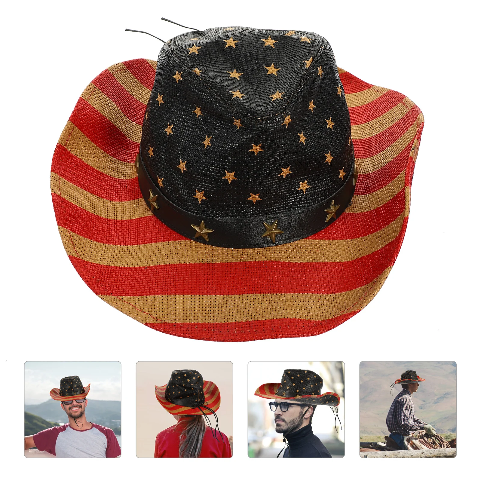 Party Cowboy Hats Clothes Men Girl 4th July Accessories Boys Outfits American Flag Cap