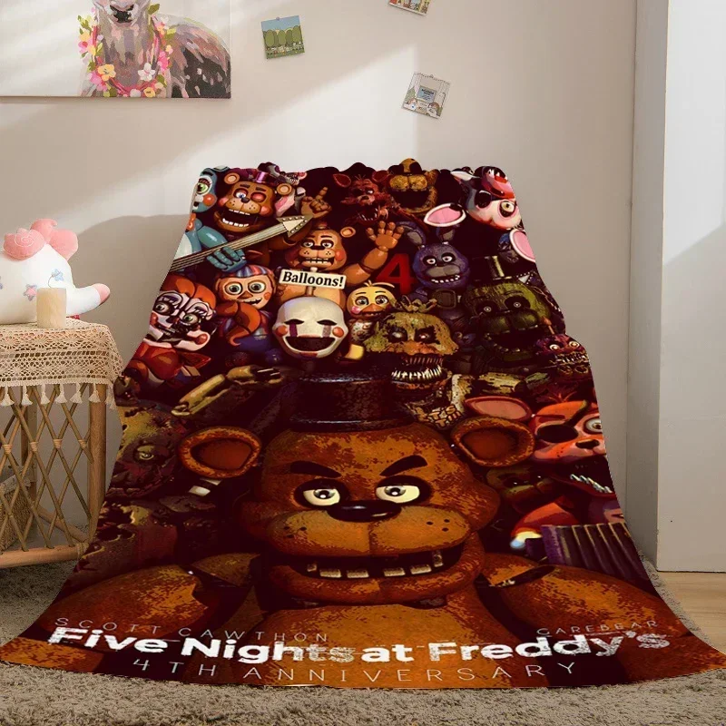 Зимнее Одеяло Из Кораллового Флиса A-five A-nights At A-freddy's Теплое Постельное Белье
