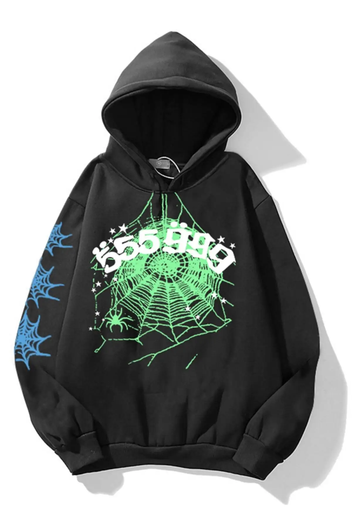 

Women's Sweatshirt 555 Spider Black Unisex Hoodies Fashion All Season New Designer Pullovers Fleece Hoodies