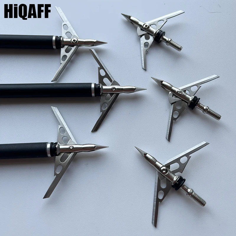 12 шт. наконечники стрелы для стрельбы из лука 100gn стрел с 2 лезвиями охоты |