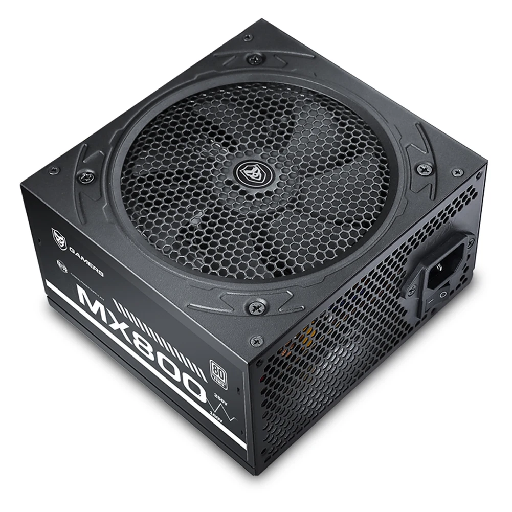 

MX800 Max 800W PC Power Supply with 120mm Silent Fan Active PFC 12V Gaming Desktop Computer Power Supply
