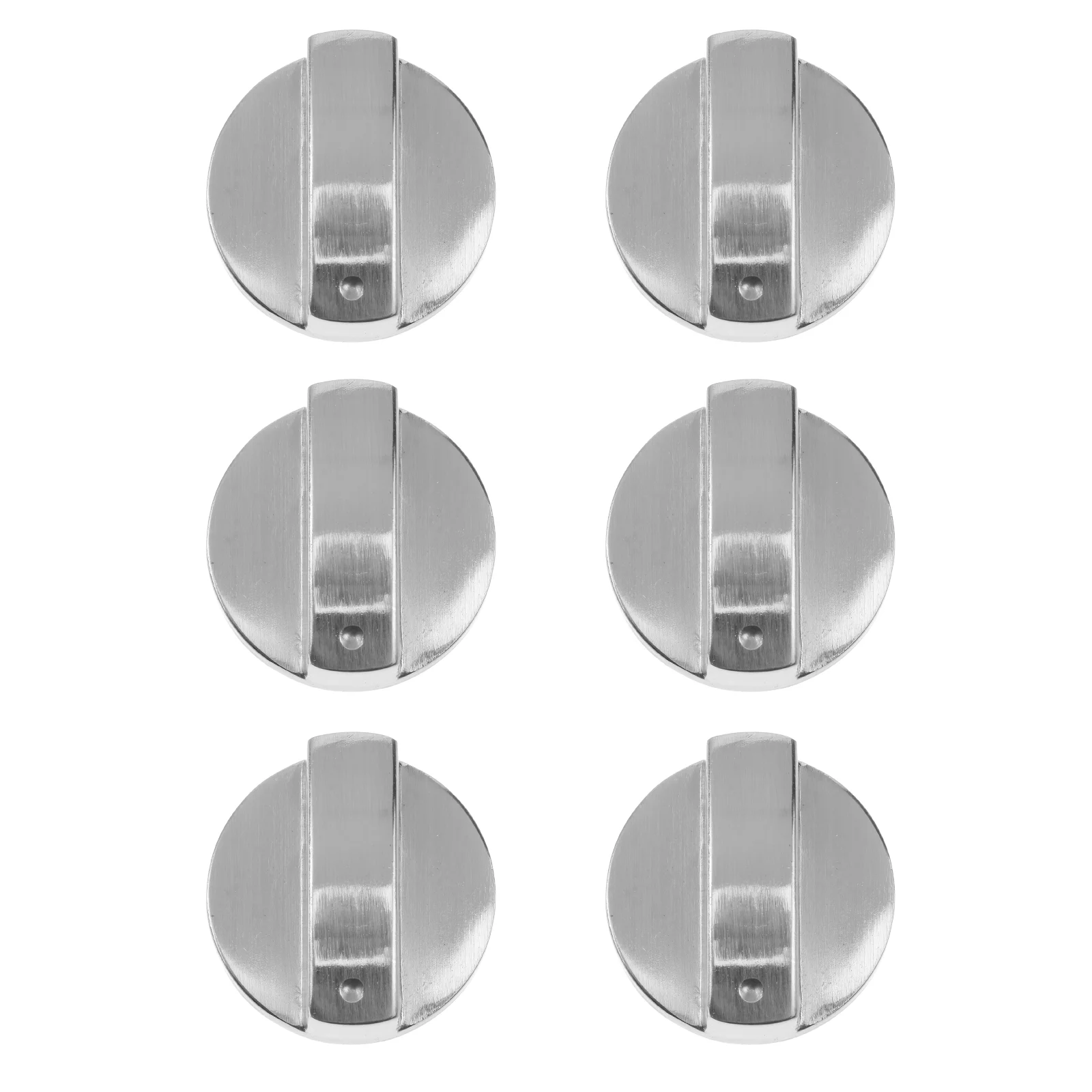 

6PCS Surface Burner Knobs Metal Cooktop Control Universal Control Switch Knobs Stove Replacements Konbs for Gas Cooker Oven