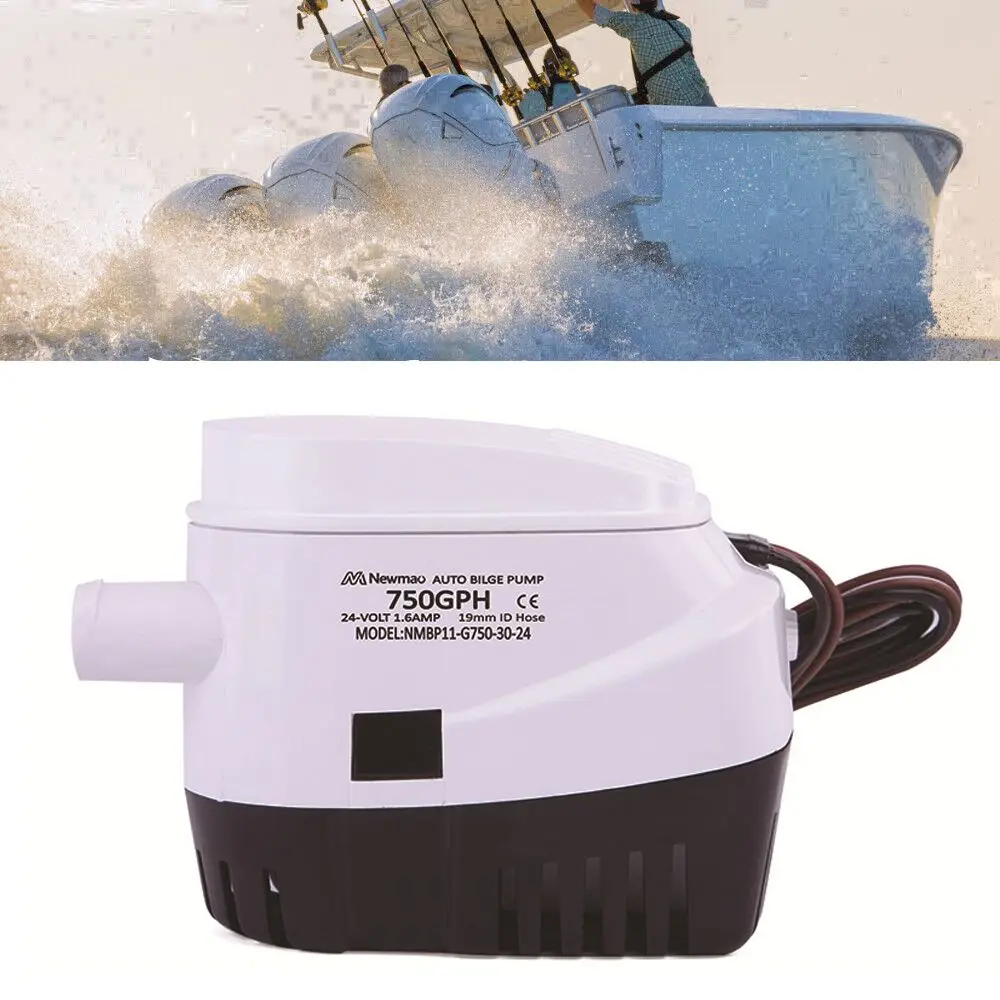 

750GPH Garden Fountain Aquarium High Flow Electric Yacht Submersible Marine Bilge Pump Whale Pumps Water Pump