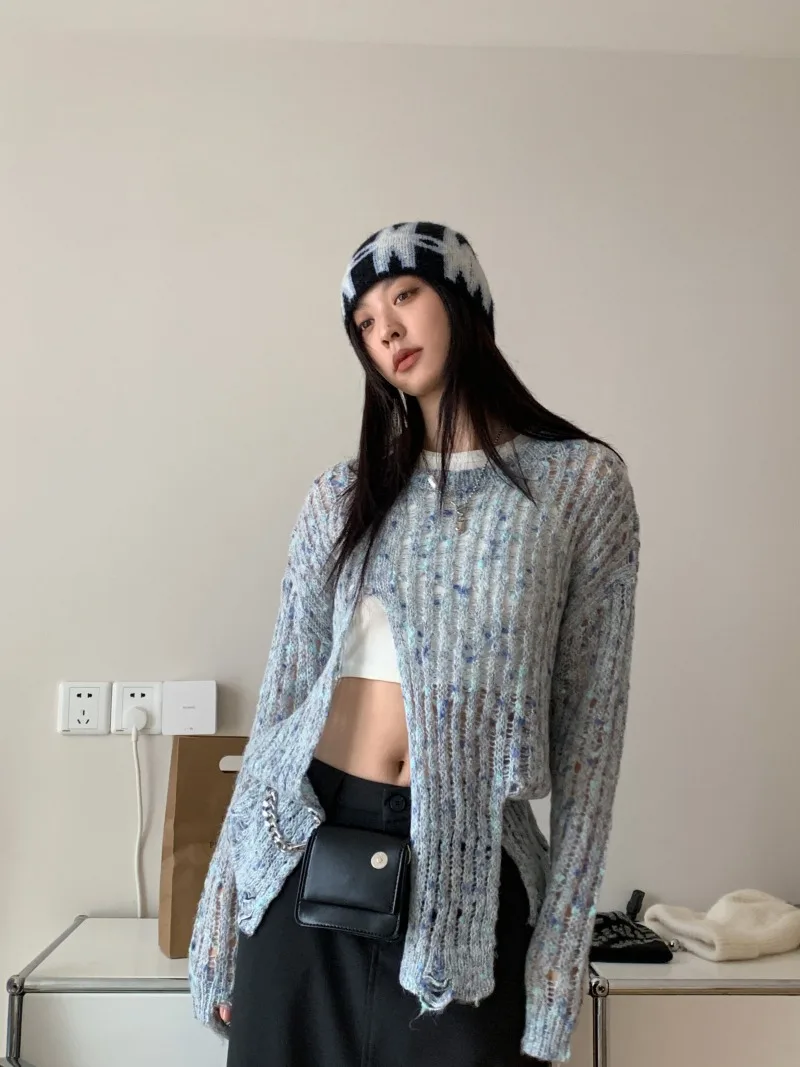 Женский Повседневный Топ с круглым вырезом длинным рукавом