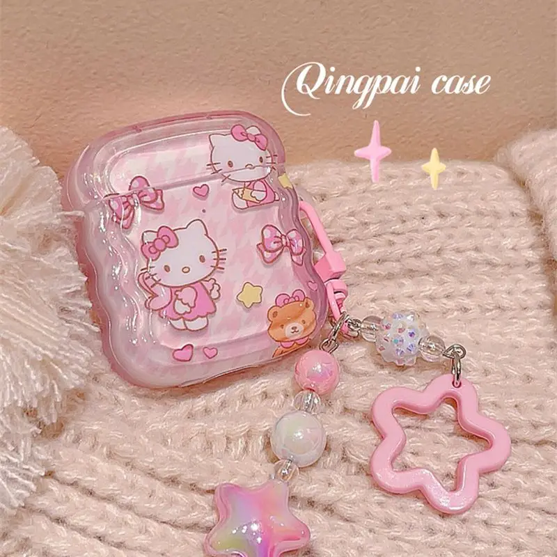 

Hello Kitty Sanrio Anime Kawaii Earphone Case for AirPods 3 Cover Cute Cartoon Lovely Protective Case AirPods 1 2 Cover Gifts