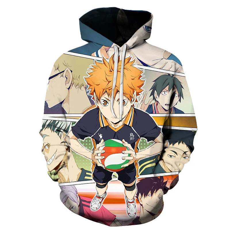 

Japanese Anime Haikyuu Men Women Hoodies Casual Hip Hop Streetwear Long Sleeves Sweatshirts Boys Girls AutumnTops Coats