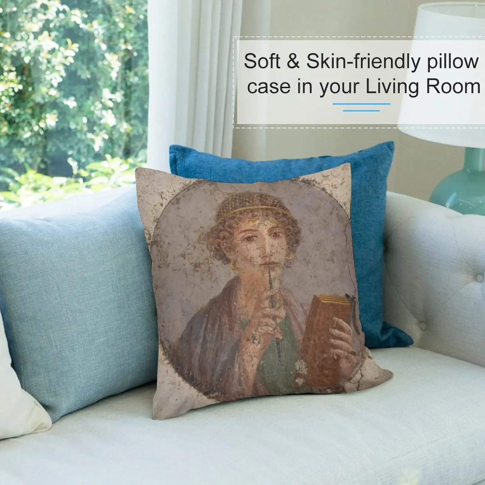 Сувенир от Pompeii - Шаффо – это мышление декоративная подушка наволочки