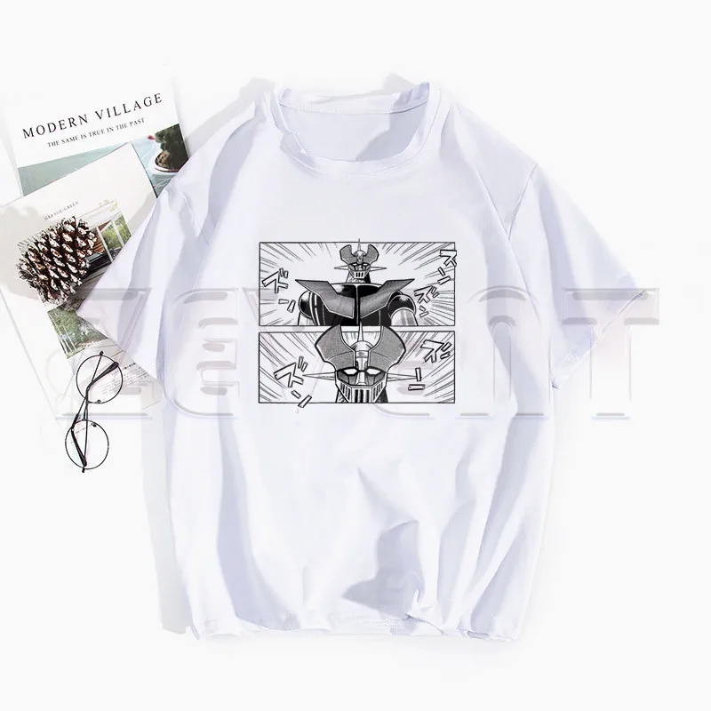

Mazinger Japanese Anime Hip Hop T Shirt Men Women Printed Oversized T-shirt Harajuku Style Summer Short Sleeve Tee Tops