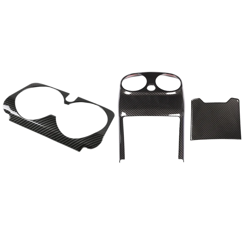 

3 шт., автомобильные аксессуары: задняя крышка для центральной консоли, рама для воды, обшивка панели, 3 шт.