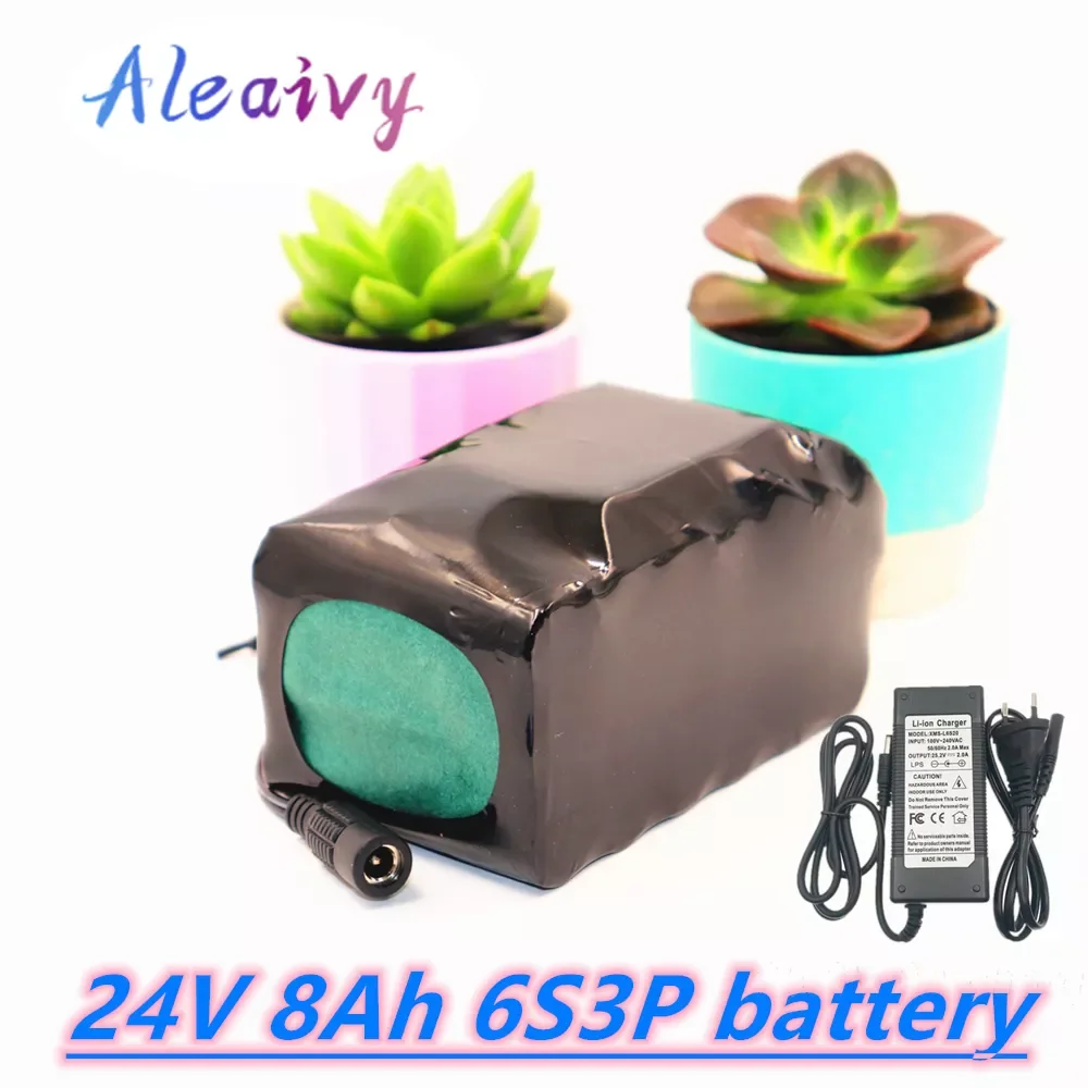 

24V 8Ah 6S3P 18650 Battery Lithium Ion Battery 25.2v 8000mAh Moped //Li Ion Battery Pack+charger