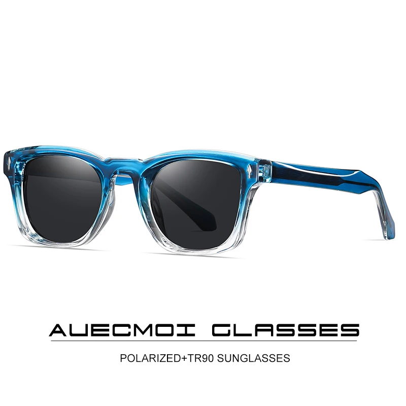 Поляризованные винтажные квадратные солнцезащитные очки в маленькой оправе для