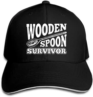 wooden spoon survivor unisex casual adjustable baseball cap sports hat