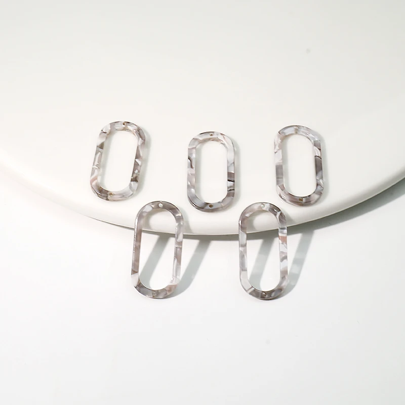 10 шт., двойные акриловые серьги, 14 х29 мм