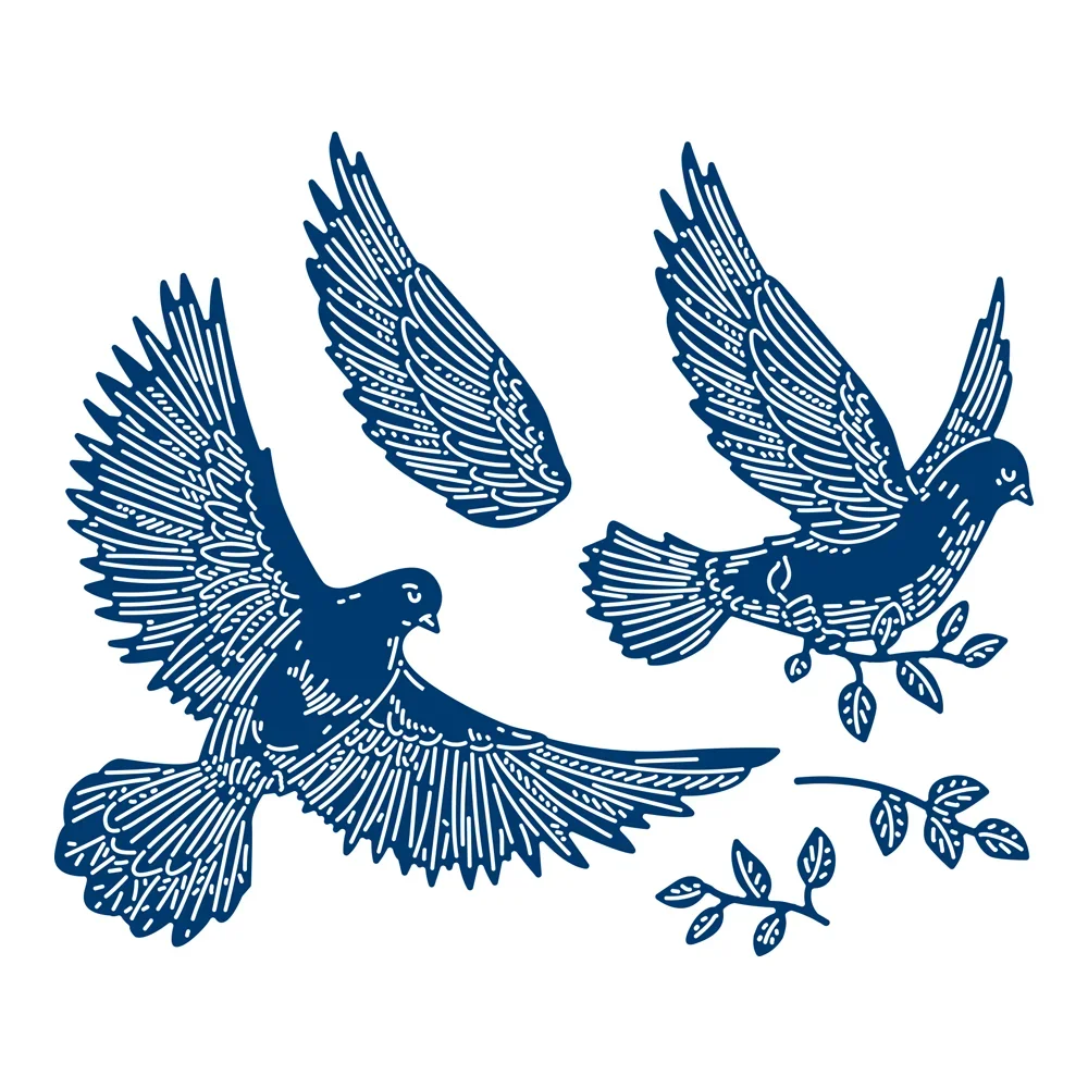 Церковный металлический крест с голубем вырубные штампы для скрапбукинга