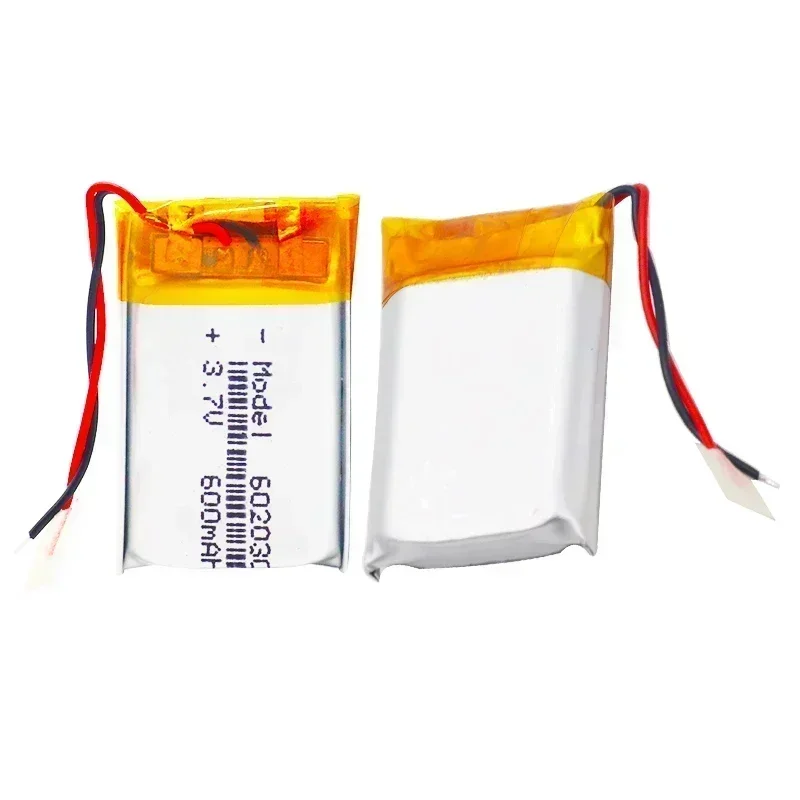 Фото Литиевая батарея 3.7V 600mAh 602030, литий-полимерные аккумуляторы 502030 052030 для беспроводных Bluetooth-гарнитур, игрушек, умных часов №4