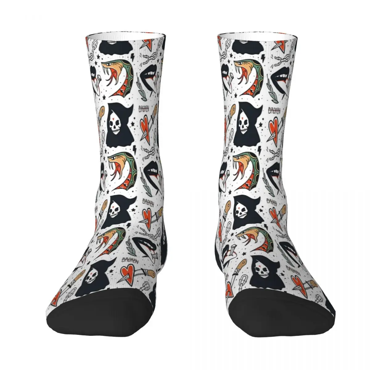 

Traditional Pattern Tattoo Sock Socks Men Women Polyester Stockings Customizable Funny