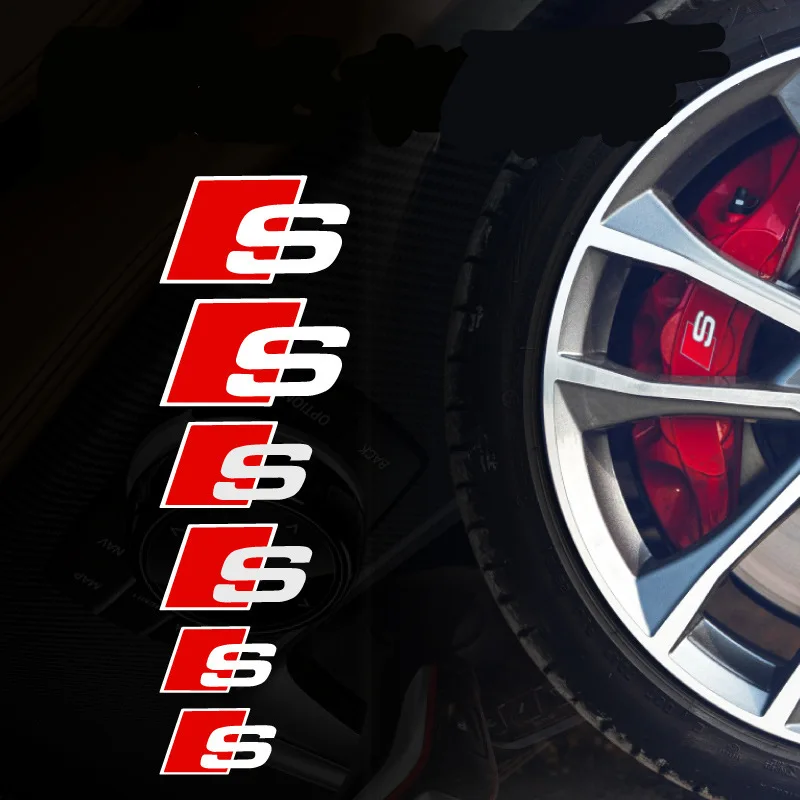 

Набор из 6 наклеек на тормозной суппорт автомобиля для Audi Quattro